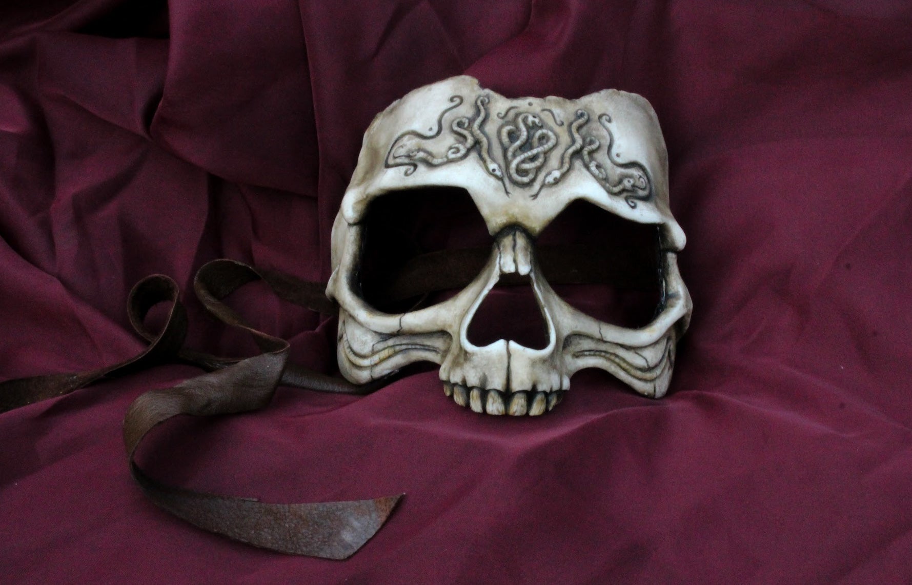 Handmade Resin Skull Mask - Carved Mask – AishaVoya Creations