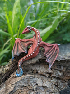 Original Handmade Resin Dragon Hair Barrette