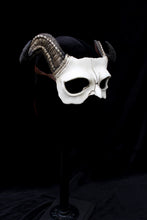 Handmade Resin Skull Mask - Long Horned Demon Skull Mask