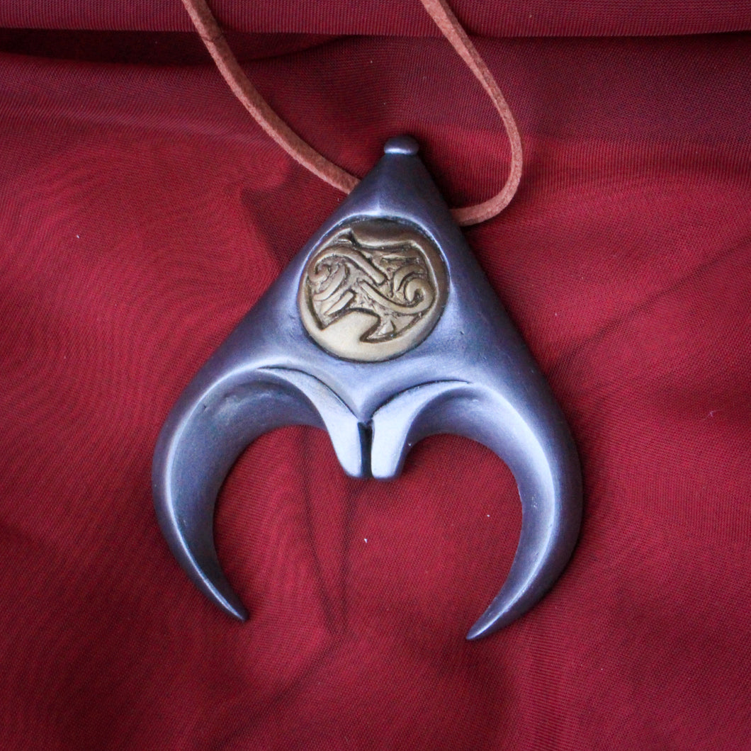 Labyrinth inspired, Jareth cosplay, cold cast resin necklace