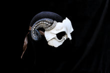 Handmade Resin Skull Mask - Ram Horned Demon