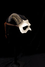 Handmade Resin Skull Mask - Long Horned Demon Skull Mask