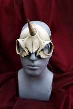 Handmade Resin Skull Mask - Unicorn