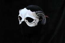 Handmade Resin Skull Mask - Ram Horned Demon