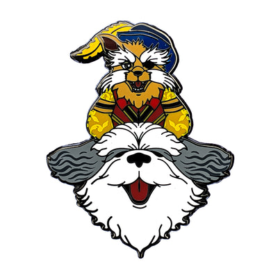 Sir Didymus and Ambrosias hard enamel Labyrinth inspired pin
