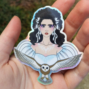 "It's Only Forever" Labyrinth Inspired Holographic Sticker