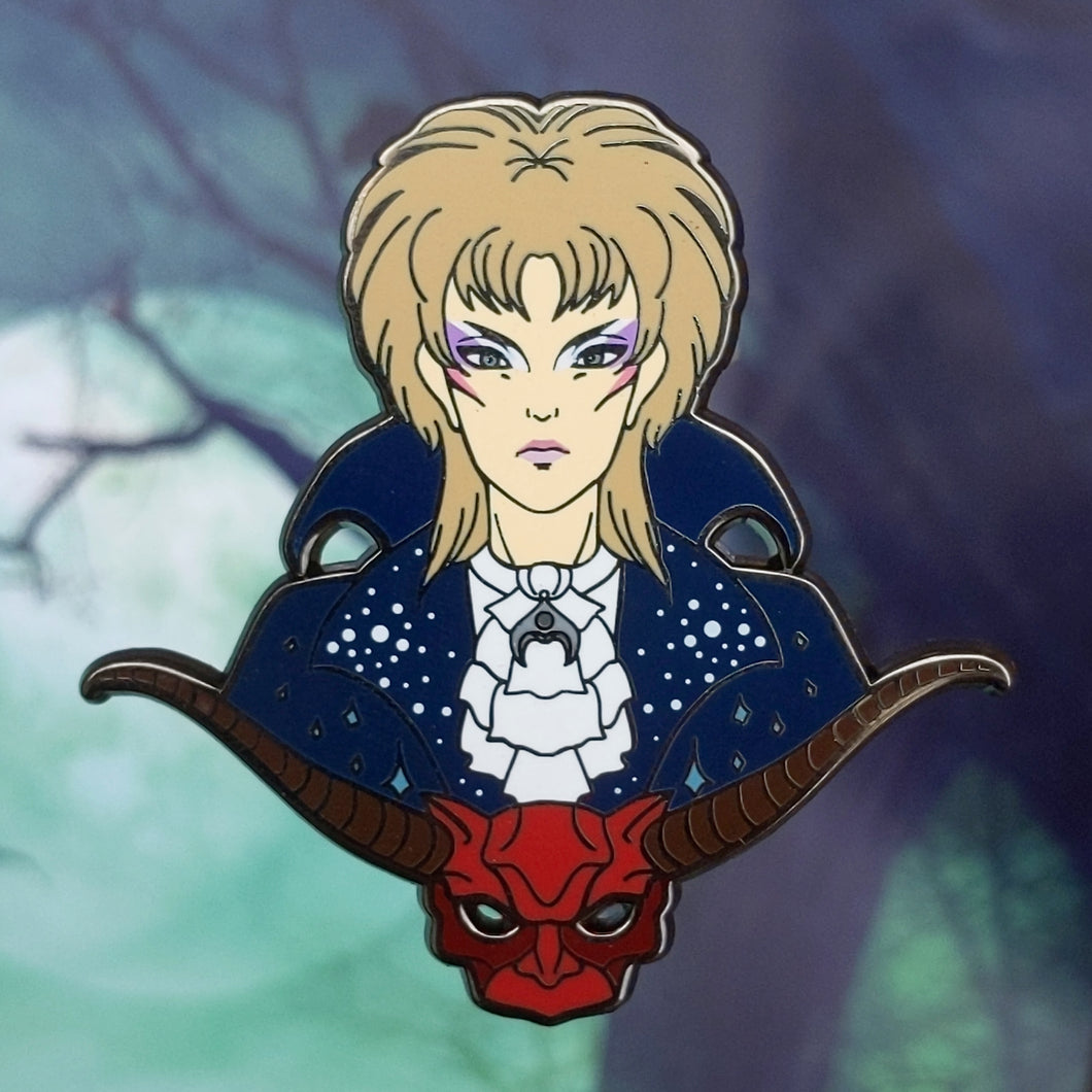 “It’s only Forever” Masquerade Jareth Hard Enamel Labyrinth Inspired pin