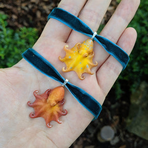 Handmade Resin Octopus Choker Necklace