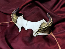 Handmade Resin Demon Horned Skull Headdress