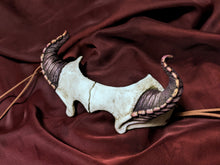 Handmade Resin Demon Horned Skull Headdress