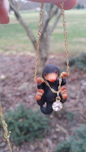 Wizarding world inspired Niffler necklace
