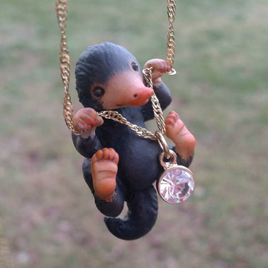 Wizarding world inspired Niffler necklace