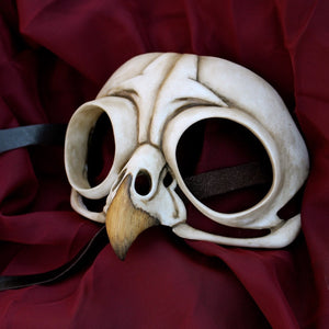 Handmade Resin Skull Mask - Owl Skull Mask