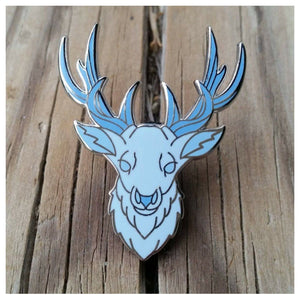 Book 3 inspired enamel pin, the Stag