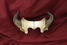 Handmade Resin Demon Horned Skull Headdress
