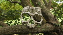 Handmade Resin Skull Mask - Carved Human Skull Mask