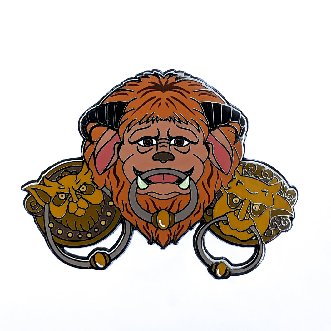 Ludo and the Knockers hard enamel Labyrinth inspired pin