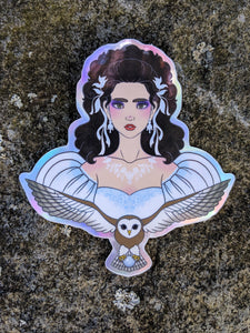 "It's Only Forever" Labyrinth Inspired Holographic Sticker