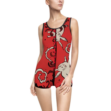 “God Given Ass” Women's Vintage Swimsuit