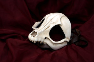 Handmade Resin Skull Mask - Fox Skull