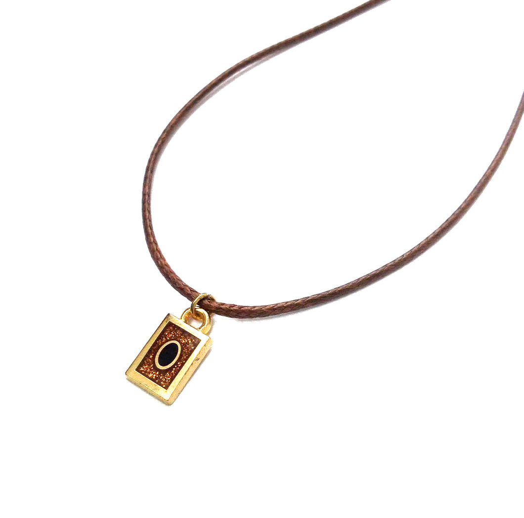 Yu-Gi-Oh inspired hard enamel Kaiba necklace